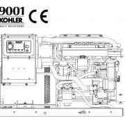 Rehlko (formerly Kohler) 32KW, 1-Phase Diesel Marine Generator | 32EKOZD
