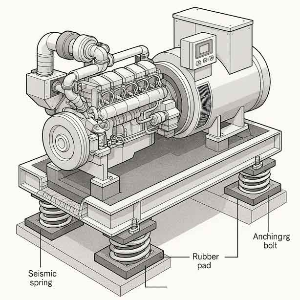 Seismic Certification of Standby Power Systems 2 generator seismic isolator