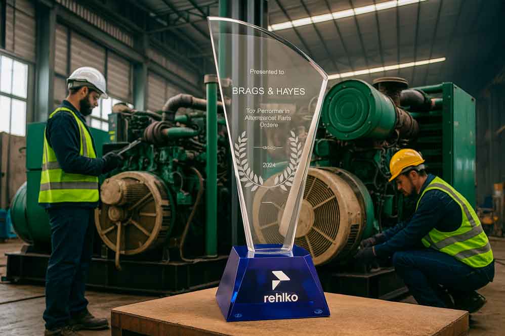 Awarded Excellence: Brags & Hayes Receives Rehlko’s Top Performer in Aftermarket Parts Orders 2024 Award 2 aftermarket generator parts